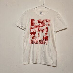 Taylor Swift White Short Sleeve T Shirt Gildan Tag Size Small